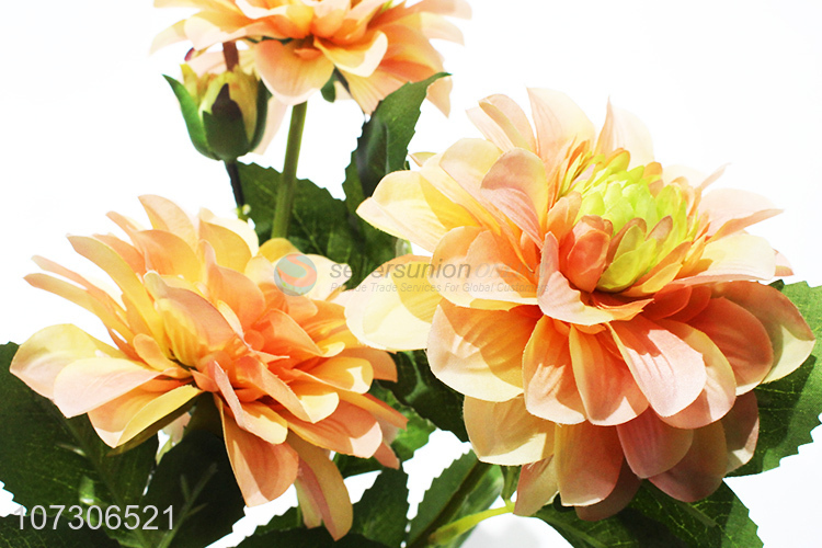 Best Sale 3 Heads Dahlia Fashion Artificial Flower