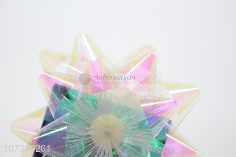 High Sales Led Light Star Ribbon Bows For Christmas Decoration And Gift Package