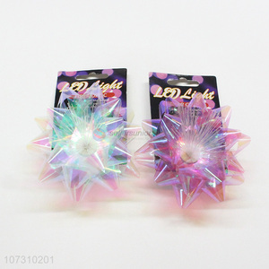 High Sales Led Light Star Ribbon Bows For Christmas Decoration And Gift Package