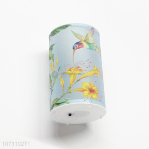 Wholesale Cylinder Shaped Flowers Bird Pattern Led Decoration Light