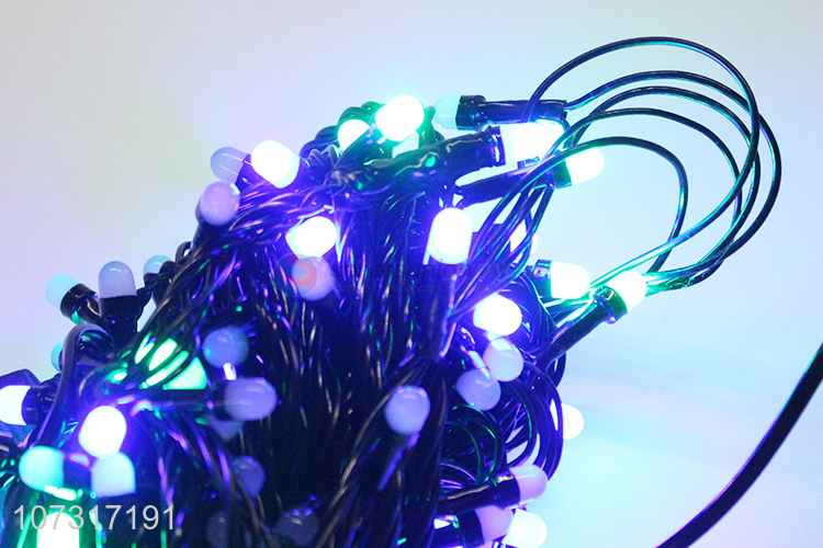 Wholesale 100 LED Black Wire String Lights Color Holiday Lighting