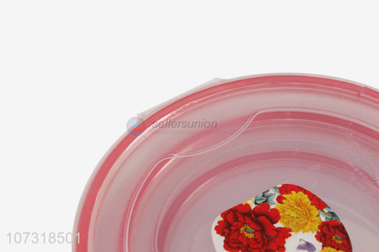 Hot selling 4pcs round preservation box clear microwavable crisper