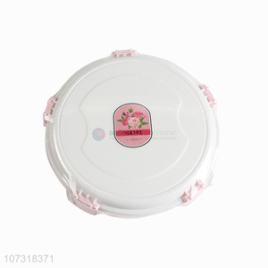 Attractive design 5pcs round rose printed preservation box microwavable crisper