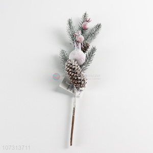 Wholesale Unique Design Artificial Christmas Picks with Snow for Decoration