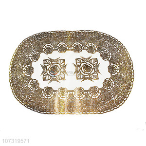 Good Quality Heat Resistant Pvc Placemat Fashion Oval Table Mat