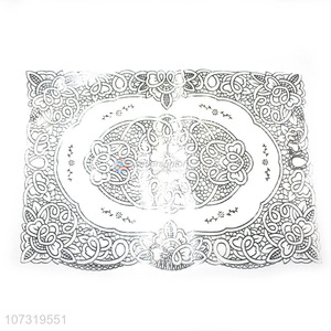 Hot Selling Table Accessories Luxury Rectangular Heat Resistant Pvc Placemat