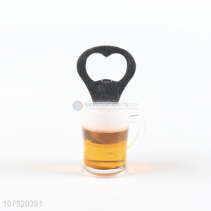 Wholesale Beer Cup Mug Shape Bottle Opener Fridge Magnet Beer Bottle Opener