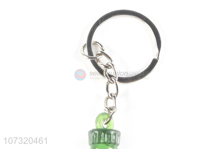 Wholesale Promotional Gift Beer Bottle Shape Key Chain