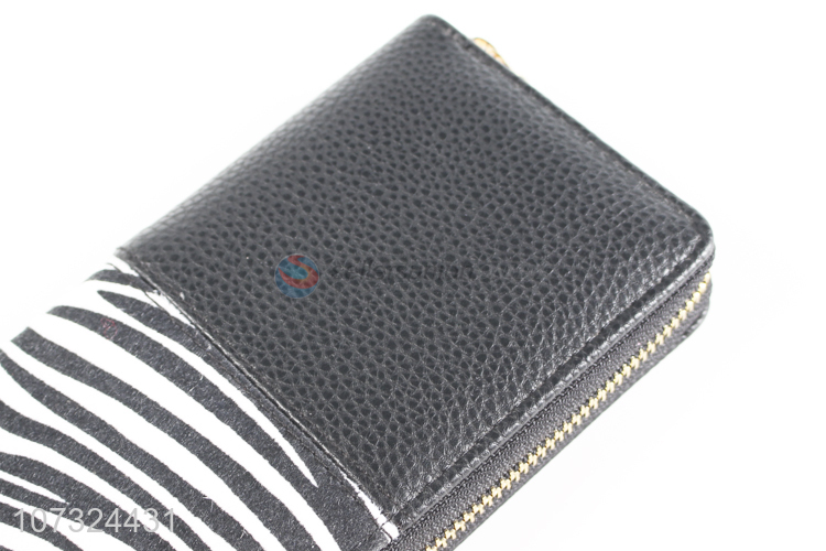 Suitable price long wallets semi-pu ladies purse