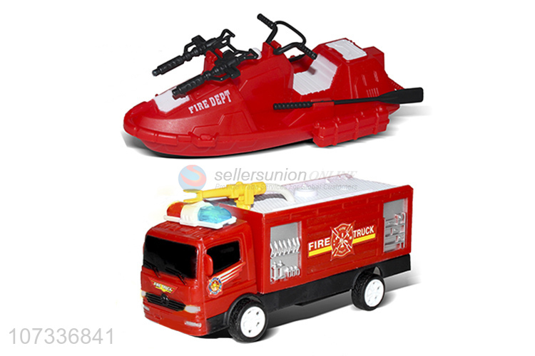 Custom Fire Boats Fire Truck Fire Tools Set Toy For Children