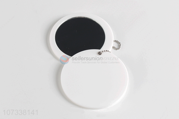 Wholesale Portable Round Cosmetic Mirror With Key Chain