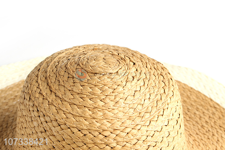 Wholesale Promotional Fashion Lady Hats Outdoor Paper Straw Hats For Women