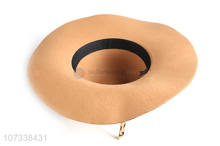China Factory Professional Custom Ladies Wide Brim Polyester Hat