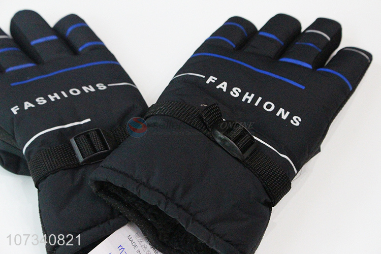 Suitable price mens thermal windproof sports cycling gloves