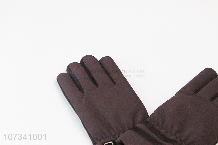 High quality men comfortable anti-slip winter outdoor gloves