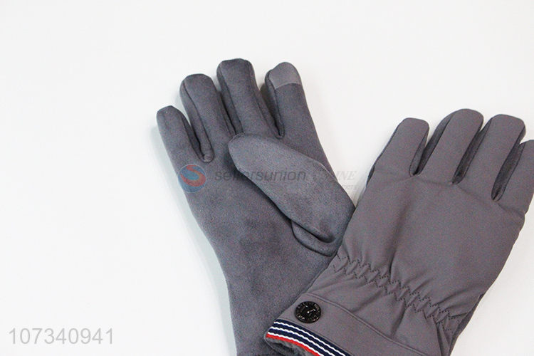 China supplier winter windproof anti-skid sports gloves for men