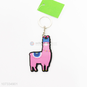 New products cartoon animal key chain double-sided printing double-sided enamel keyring