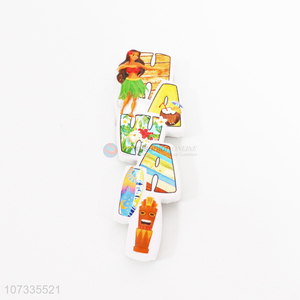 Latest arrival Hawaii style resin fridge magnet resin fridge sticker