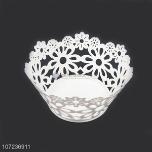 Cheap price household white hollow plastic vegetable fruit basket