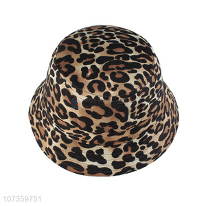 Wholesale Leopard Grain Knitted Cloth Bucket Hat