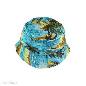 Popular Ocean Style Printing Fisherman Hat Fashion Bucket Hat