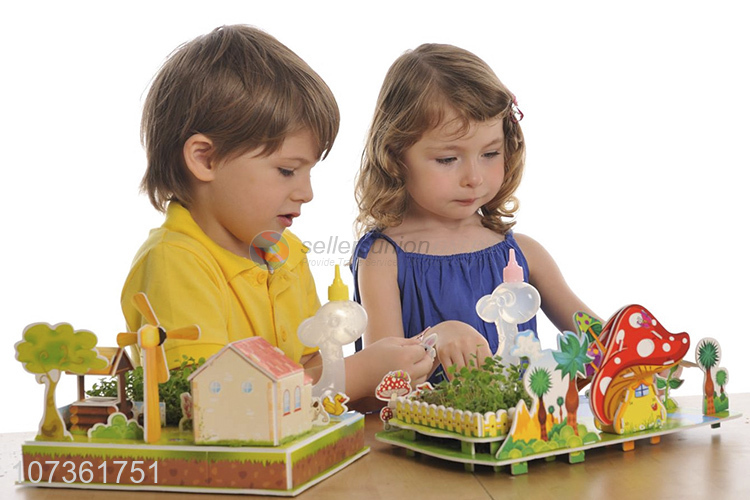 New Product Kids Educational Rural Scenery Planting Jigsaw Diy Toys Puzzle Toys