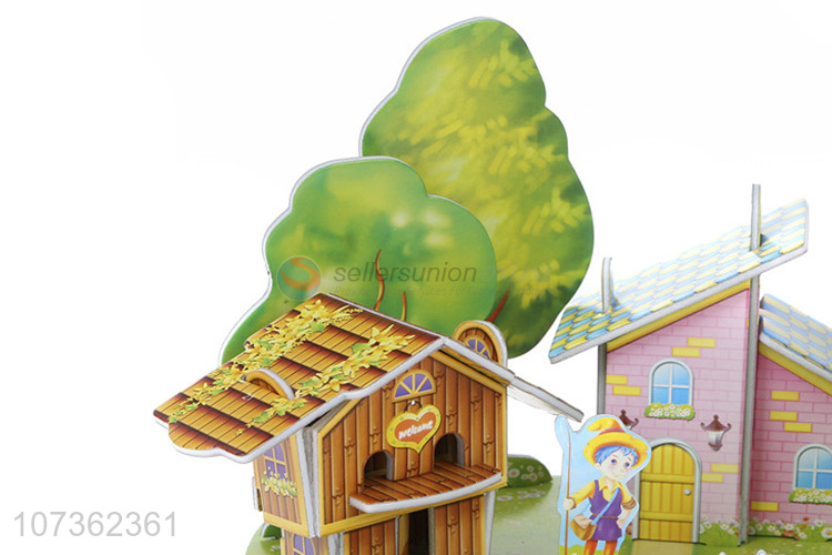 Creative Russian Windmill House Diy Jigsaw Puzzle Fashion Educational Toys