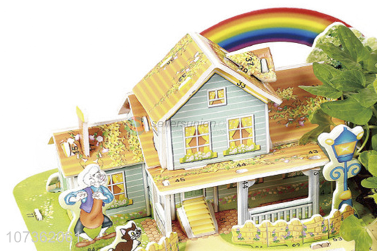 Factory Sell Educational Toys Russian Mini Rainbow House Planting Puzzle Diy Toys