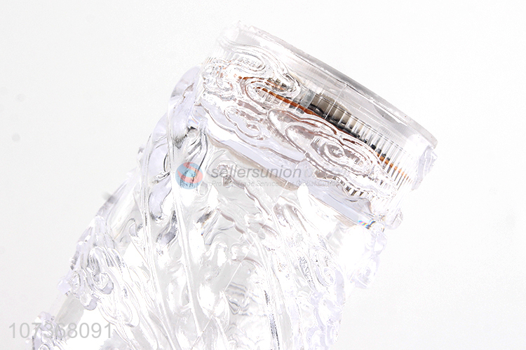 Latest arrival colorful inductive blinking plastic dragon cup drinking cup