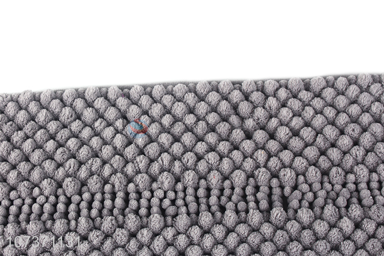 China manufacturer soft micorfiber chenille floor mat non-slip door mat