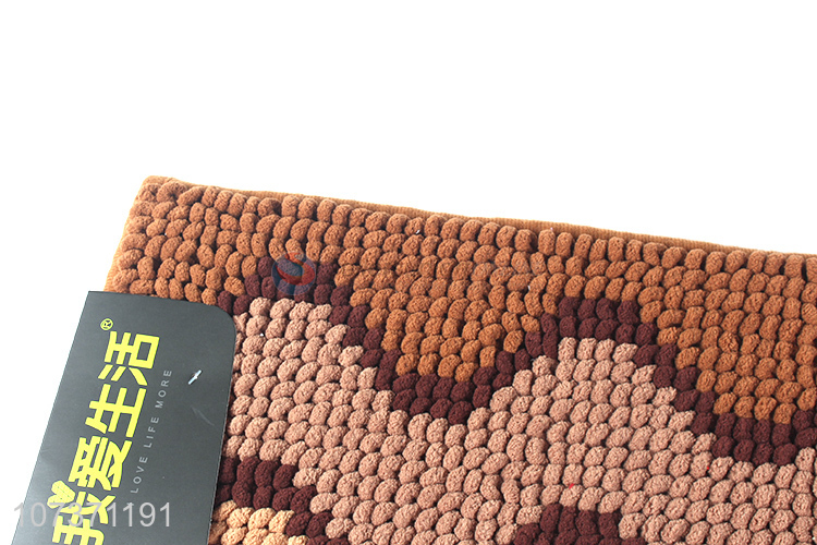 Factory price mildewproof micorfiber chenille floor mat anti-slip door mat