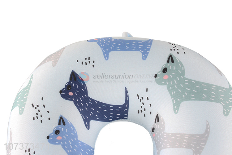 Lovely design cartoon cat printed foam neck pillow comfortable travel pillow