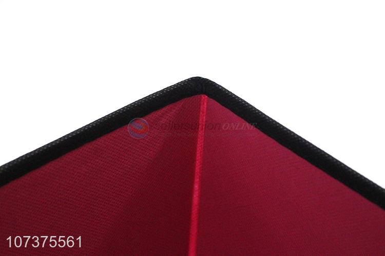 China factory rose red folding nonwoven storage box home storage bins