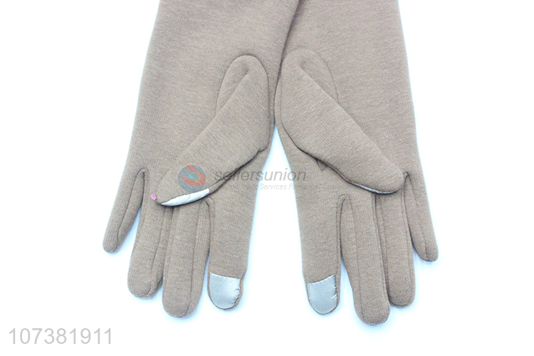 New Arrival Winter Warm Ladies Fashion Mirco Velvet Gloves