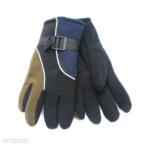 Fashion Warm Winter Monolayer Polar Fleece Gloves For Adults