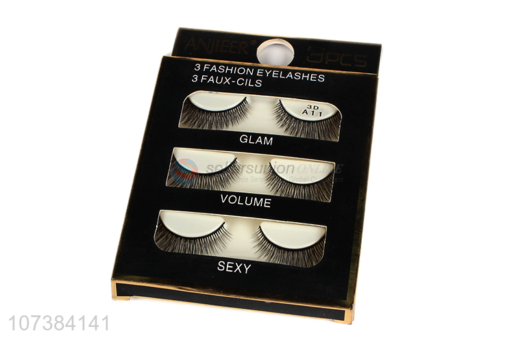 Competitive Price Women Natural Dense Realistic Makeup False Eyelashes