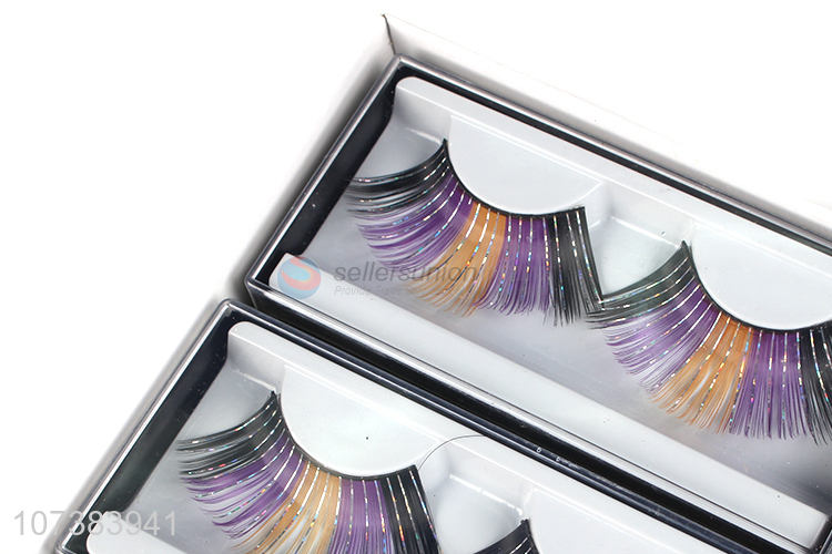 Hot Products Makeup Art Fashion Colored False Eyelash Set