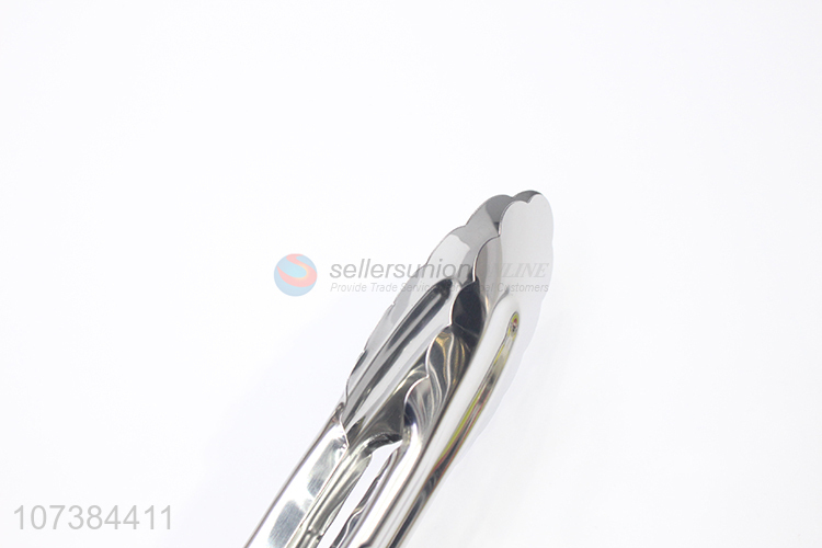 Reasonable price 12 inch stainless steel serving tong metal food tong