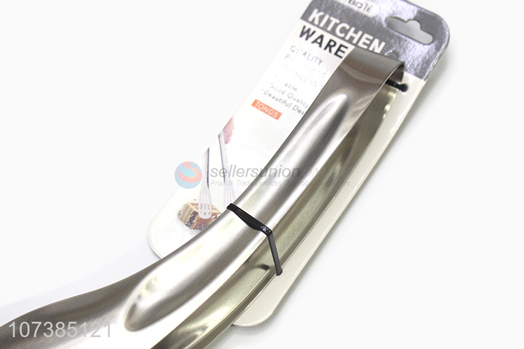 Bottom price 12 inch kitchen products stainless steel food serving tong