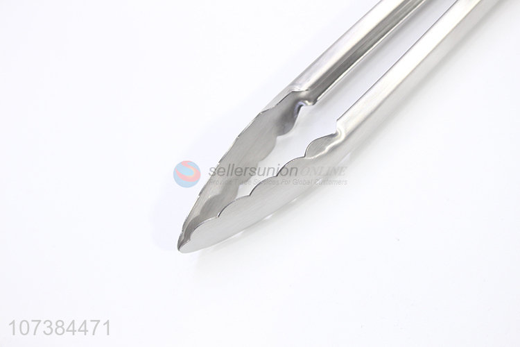 Premium quality 12 inch kitchen supplies stainless steel food tong salad tong