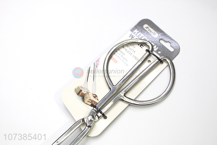 Best selling kitchenware stainless steel food tong serving tongs