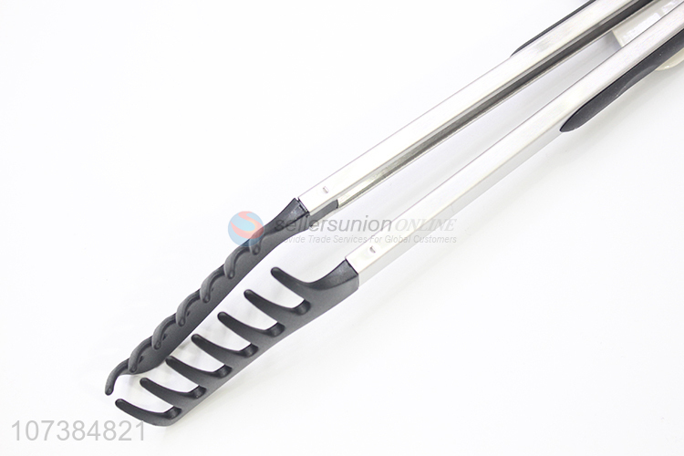 Professional supplier 12 inch kitchen barbecue grill stainless steel food tong