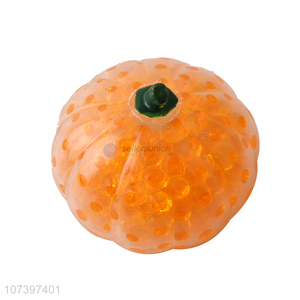 Creative Design Transparent Pumpkin Beads Squeeze Ball Toy