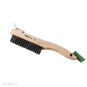 Delicate Design Wooden Handle Wire Brush With Shovel