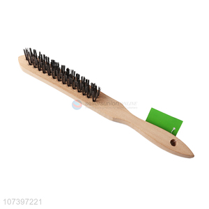 Custom Wooden Handle Wire Brush Polishing Brush