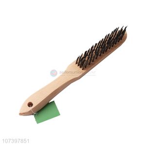 Best Selling Beech Handle Steel Wire Brush Polishing Tool