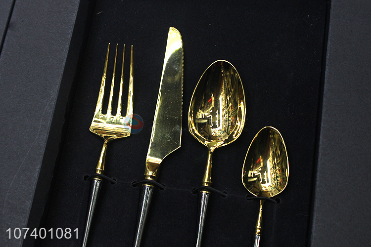 Hot sale new arrival stainless steel flatware set for wedding party decoration