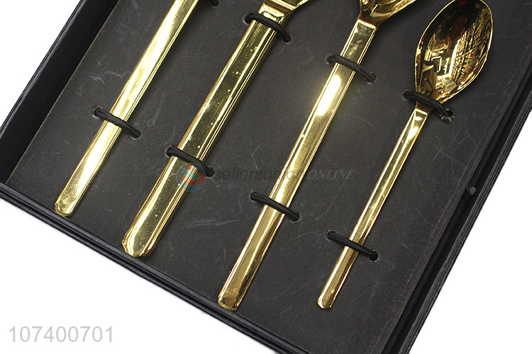 Superior quality luxury stainless steel cutlery metal tableware set