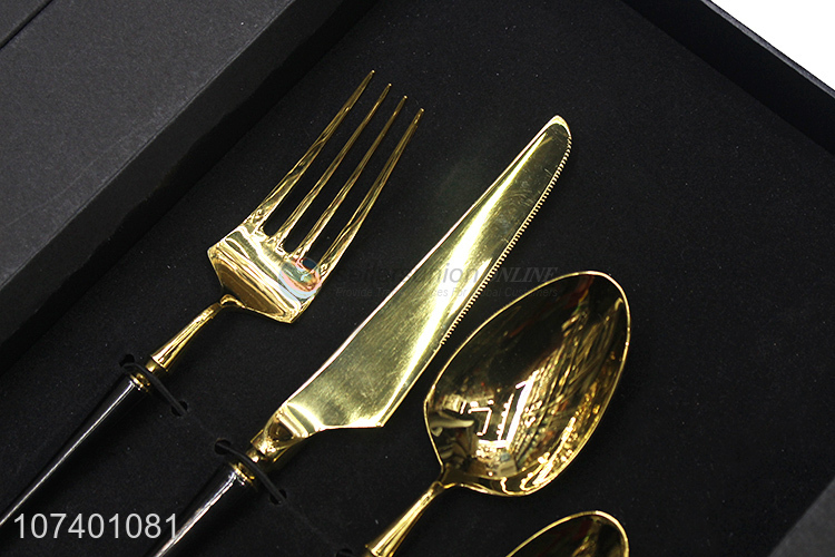 Hot sale new arrival stainless steel flatware set for wedding party decoration