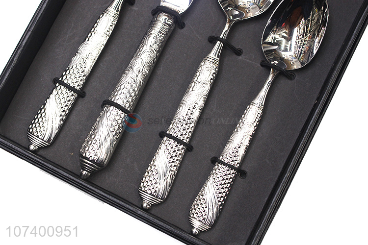 Wholesale popular upscale stainless steel tableware cutlery gift box